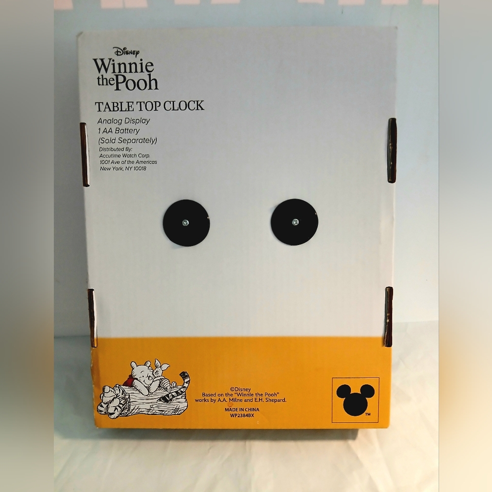 TABLE TOP CLOCK Disney Winnie the Pooh Analog Display WP2384BX BRAND-NEW w/tags - Picture 5 of 8